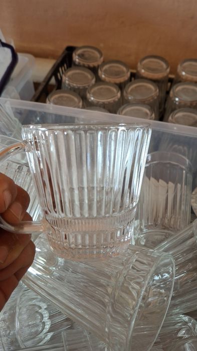 Чашка стеклянная