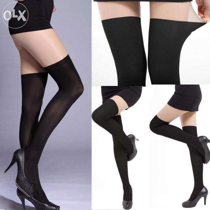 Dres sexy imitatie de ciorapi pana la genunchi fals in doua nuante