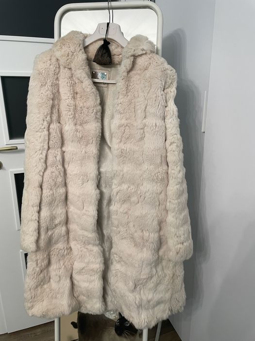 Haina Blana naturala iepure M