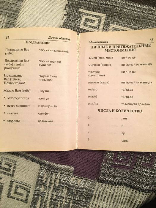 Книжка с китайским словарём