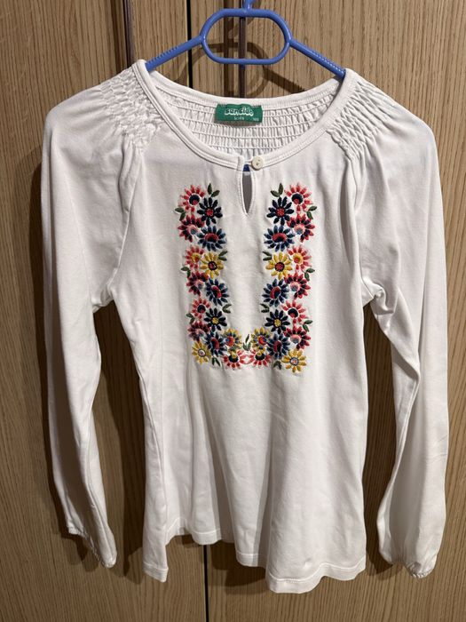 Bluze albe pentru fete