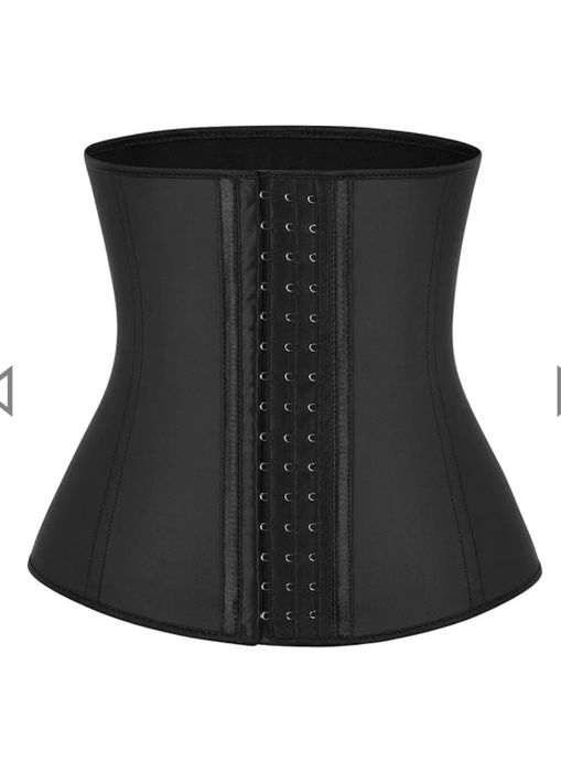 Burtiera corset modelatoare cu pantalon, talie inalta, Negru