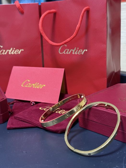 Гривна Cаrtiеr Love bracelet пълен комплект с 14k златно покритие