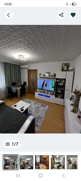 Inchiriez apartament  cu două camere utilat,  mobilat, parcare