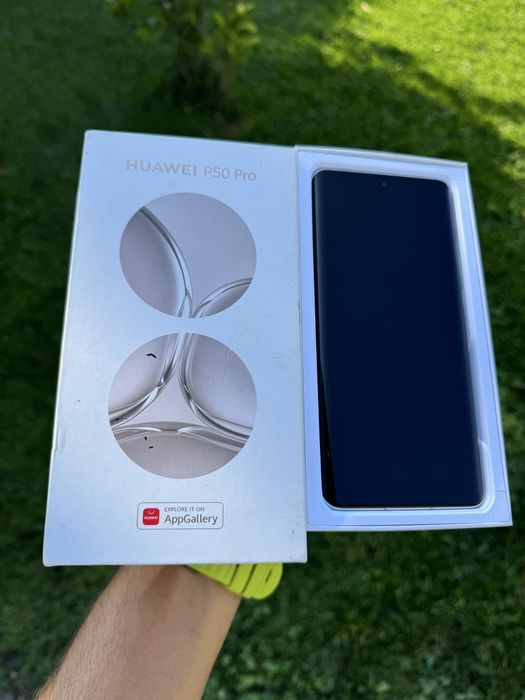 HUAWEI P50 PRO Original 8GB cu 256GB memorie, impecabil ca nou folosit cateva saptamani cumparat de la Orange Romania liber de retea necodat