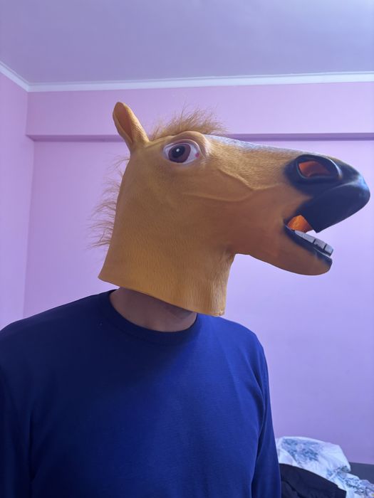 Маска лошадья. Прикольная