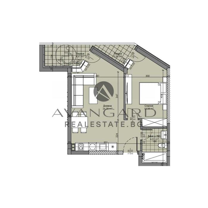 Продава се Двустаен апартамент в Пловдив, Христо Смирненски - 63 кв.м за 1620 €/кв.м - Снимка #3