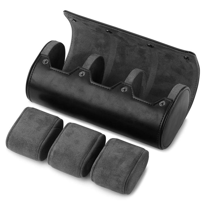 Cutie rulou din piele vintage pentru ceasuri - NEFOLOSIT