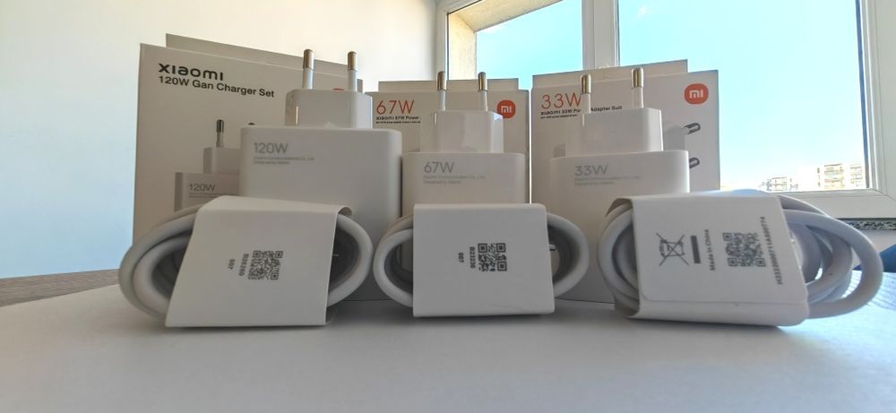 Kit Încărcător xiaomi 120w + Cablu 6 amperi, turbo charge