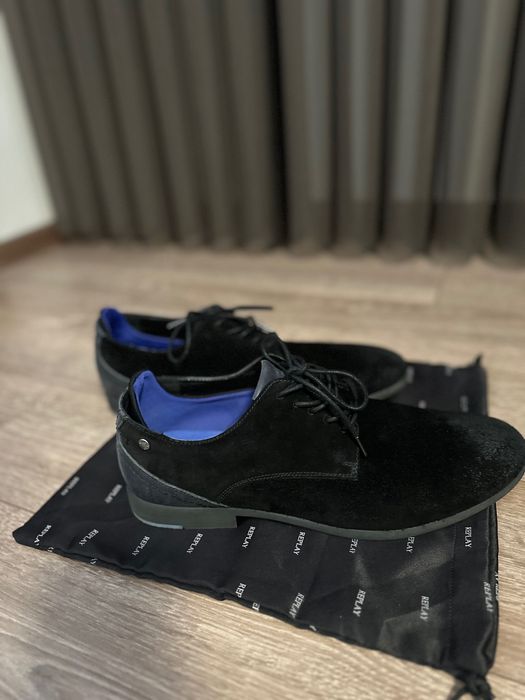 Мъжки обувки от естествен велур Replay