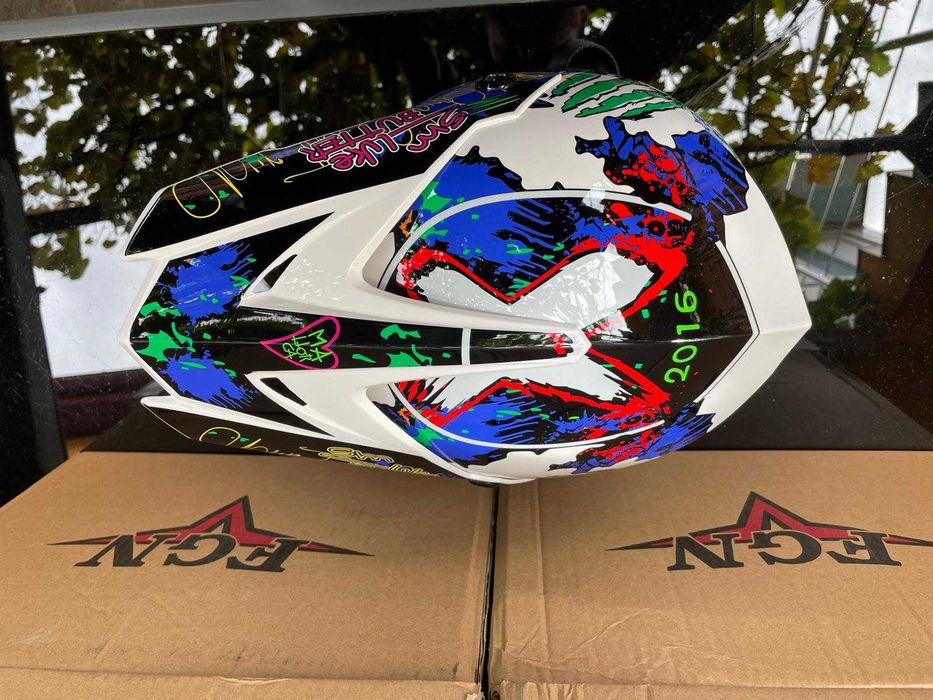 Casca Moto Enduro Cross ATV S M L XL Cagula Cadou