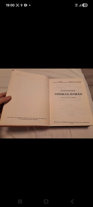 Dictionar german roman editura stiintifica