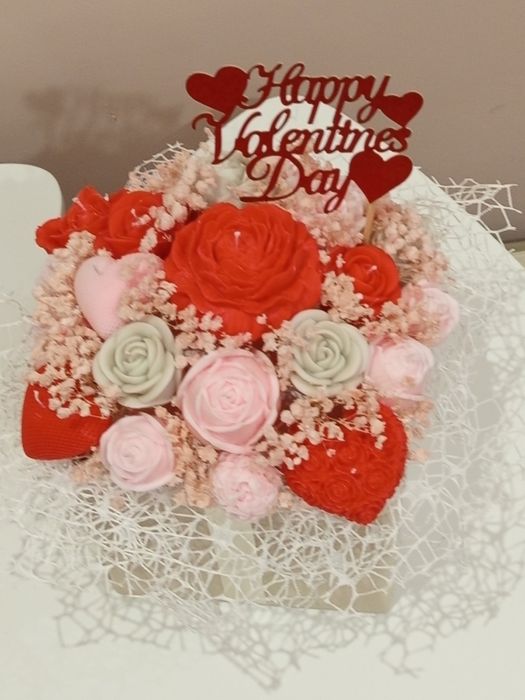 Букети от соев восък в луксозна кутия