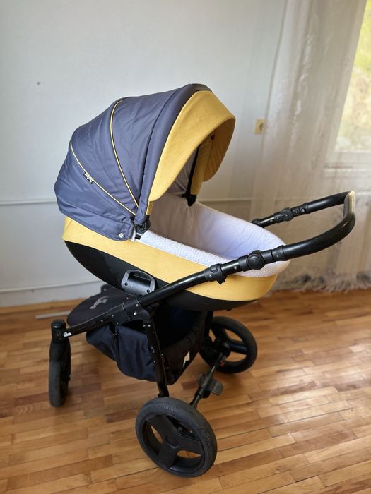 Количка Буба бела 3в1