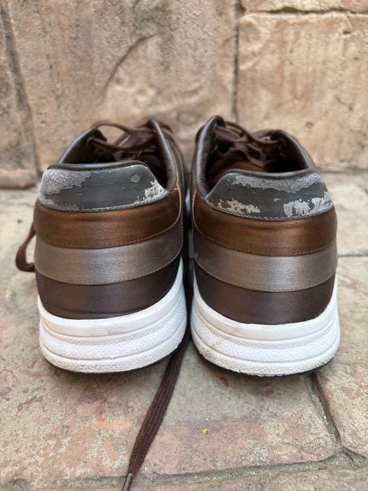 Gucci – sneakers din satin și piele, model “Ipanema”