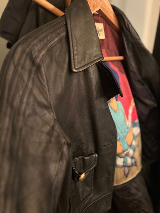 Jachetã scurtã piele naturalã moale Adidas Originals - mãsura S