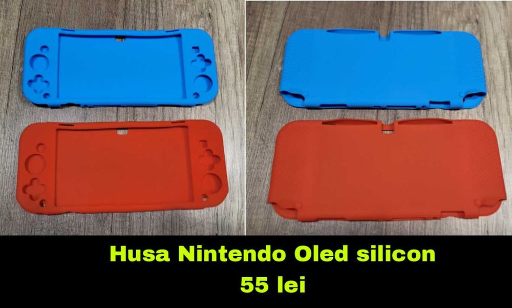 Nintendo Oled, husa, folie, joycon caps
