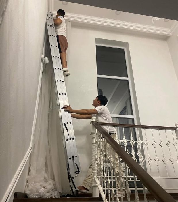 Стирка чистка штор тюль