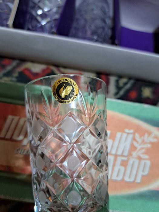 Рюмки хрустальные, подарочный набор, 6 в 1, Гусевский завод