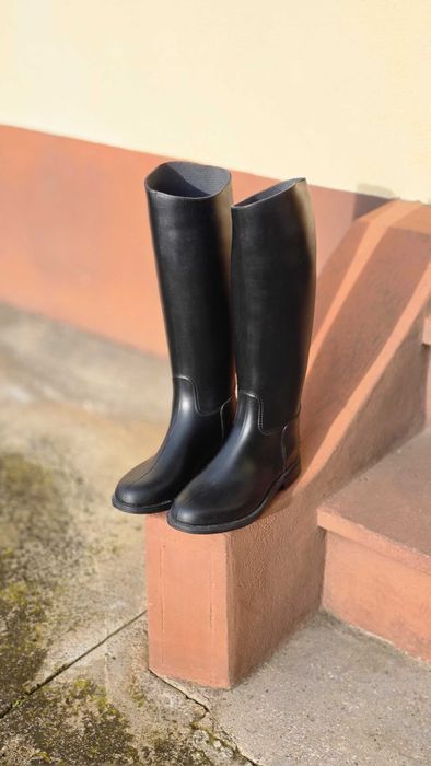 Cizme echitație de damă cu blăniță detașabilă