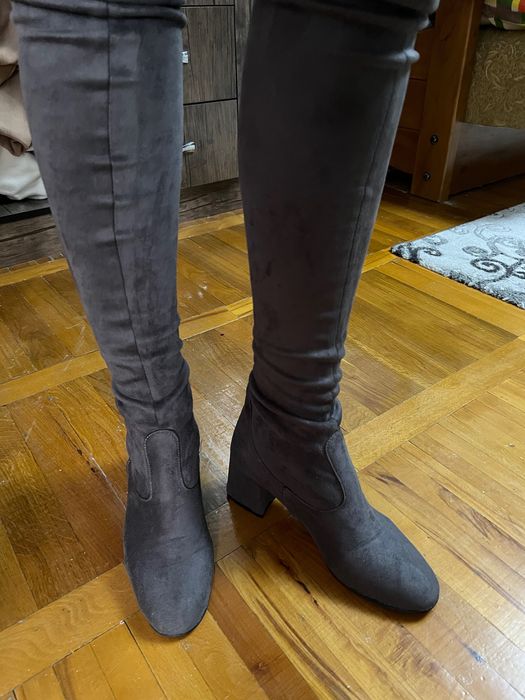 Высокие сапоги ботфорты