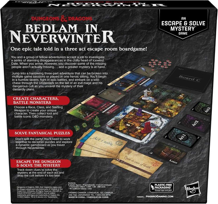 Настольная игра Dungeons&Dragons:Bedlam in Neverwinter от Hasbro