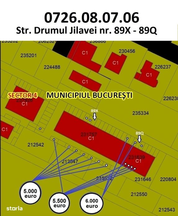 Vand / inchiriez parcari Str. Dr. Jilavei nr. 89 - Aparatorii Patriei