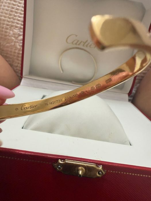 Златна гривна Cartier