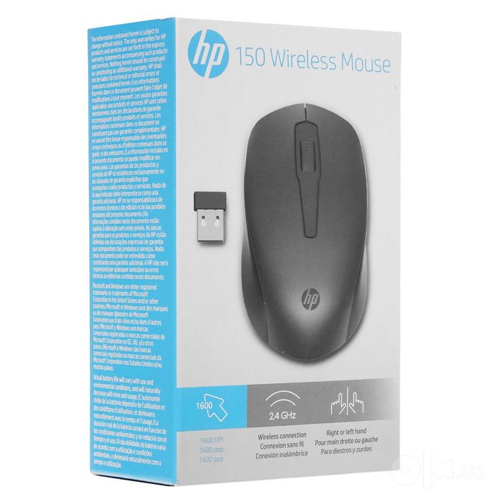 # Беспроводная мышь HP 150 Wireless Mouse (p/n 2S9L1AA)