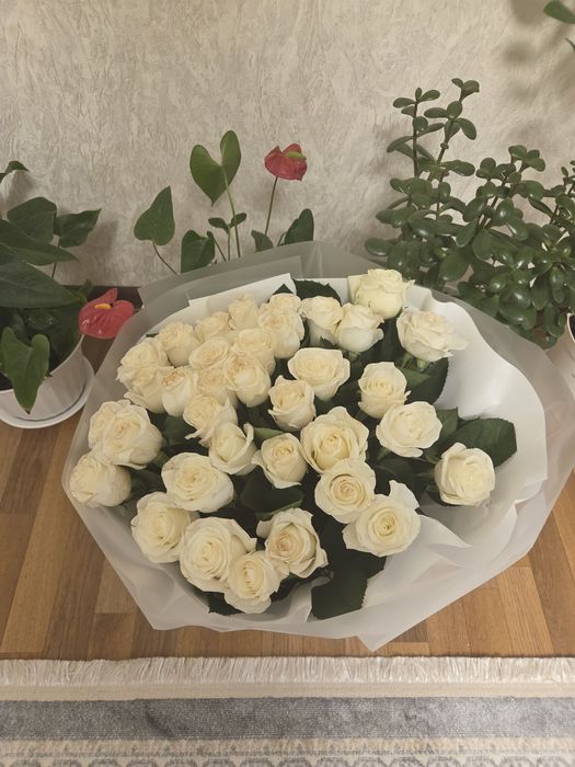 Цветы розы букет