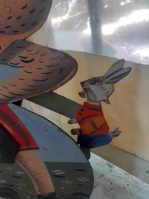 Стара бълг.метална мишена играчка от стрелбище Ну Погоди