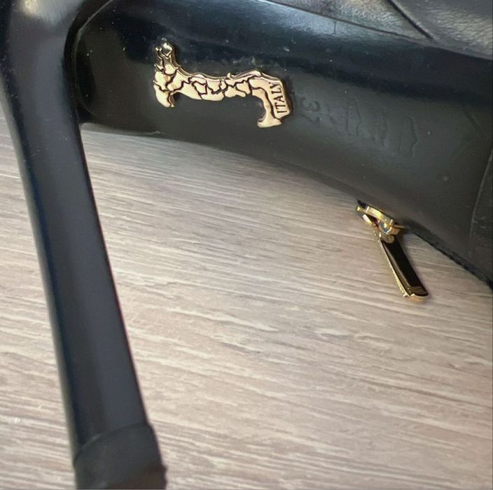 Сапоги ботфорты кожа