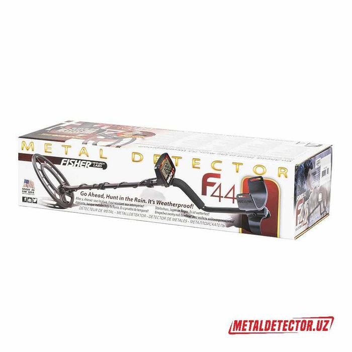 Фирменный Металлоискатель Fisher F44 с катушкой 11″ DD (США)