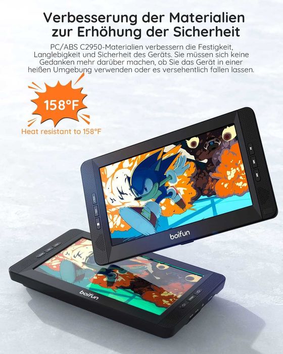 BOIFUN BFN-101 DVD / USB/ SD плейър за задна седалка 2 екрана 10,5"