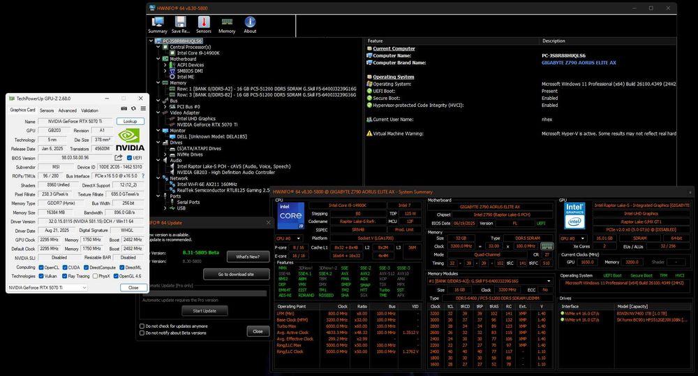 PC Gaming i9 14900K RTX 5070 Ti [ High-Ultra ]