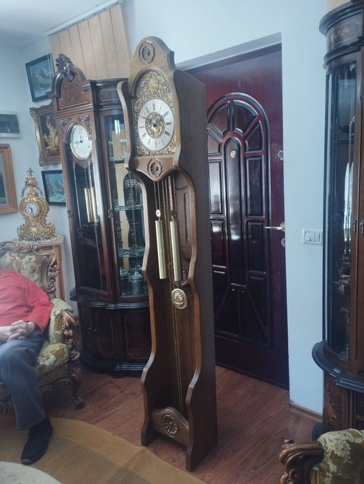Ceas pendula de podea scripeți cu pendul anii 70 -80