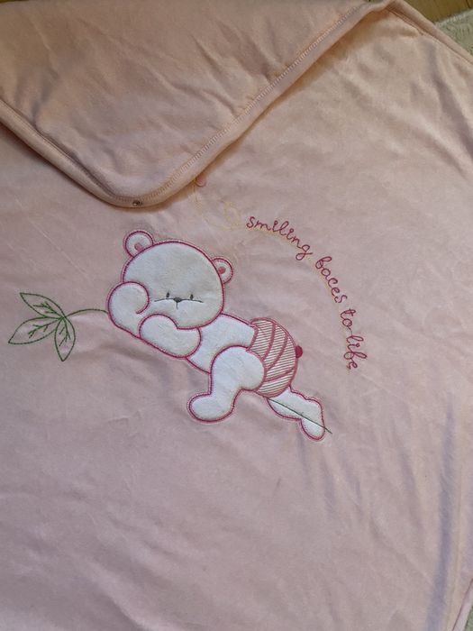 Плед розовый для девочки