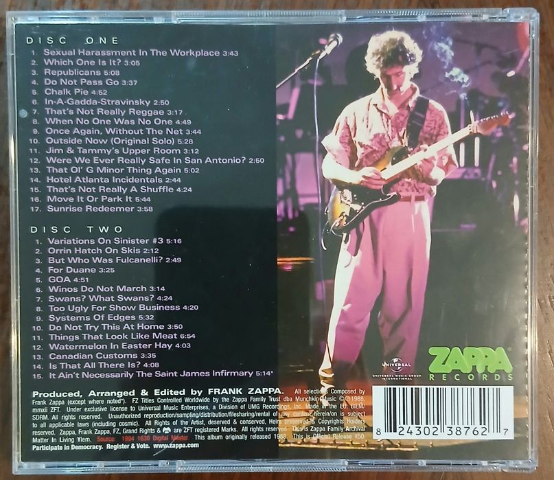 Компакт диск Frank Zappa,на 2-ух CD