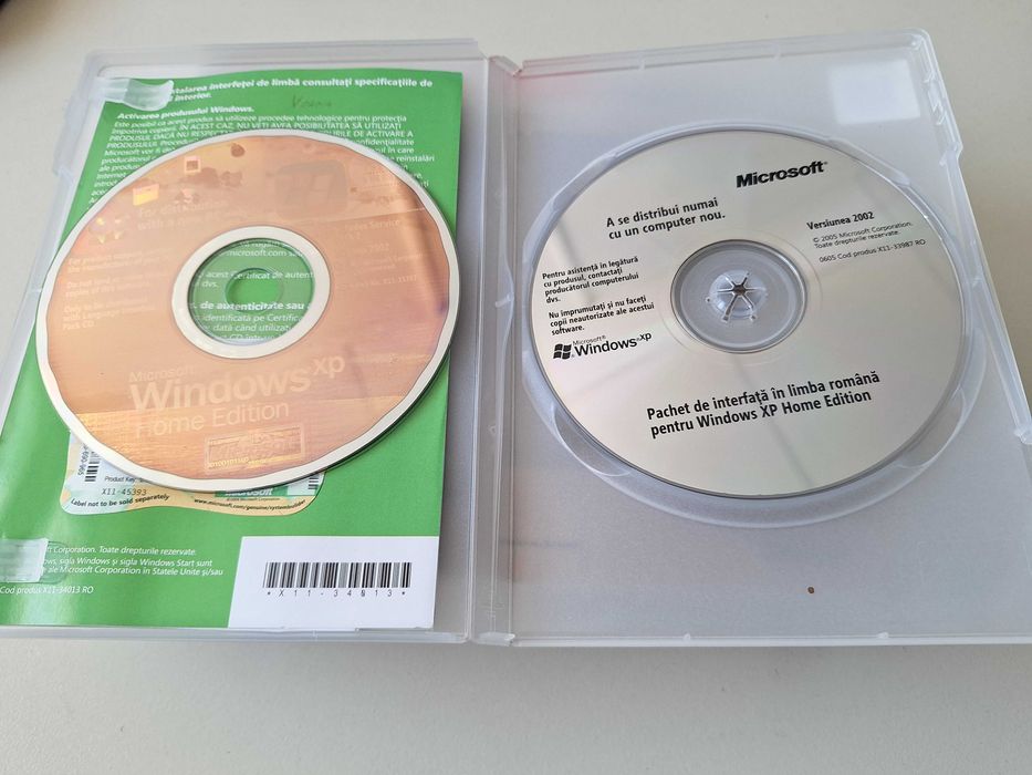 Microsoft Windows XP Home Edition OEM – Romanian Version – Complete Collector’s Package