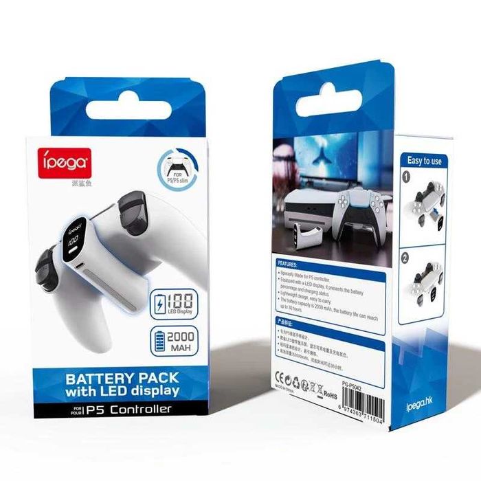 Dualsense Преносима батерия PS5 Джойстик  , Игра без прекъсване , Нови