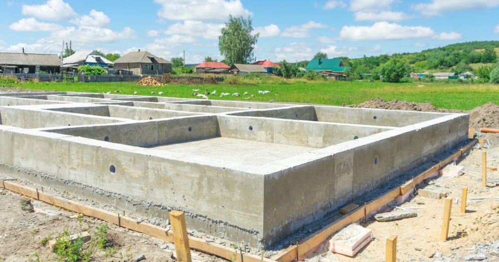Фундамент Куямыз, бетон