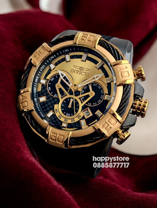 INVICTA Bolt Phantom Gold 52 mm, Инвикта нов ръчен часовник