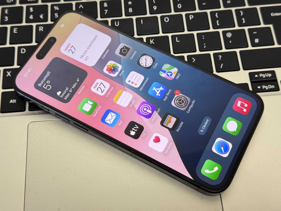 iPhone 15 Pro Max, Black Titanium, 256Gb |Acceptam Schimburi| Cod-G699