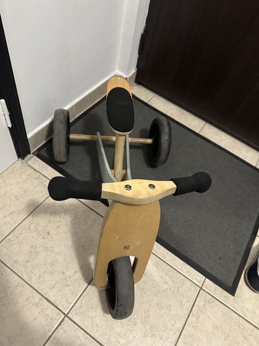 Tricicleta 2 in 1 Kinderfeets Tiny Tot Plus Silver Sage