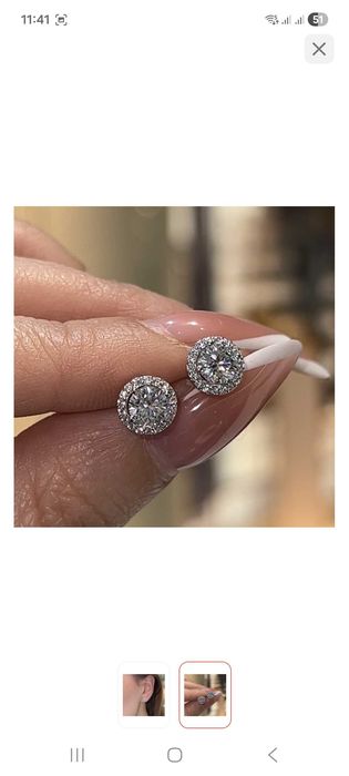 Гвоздики серебро сережки продам