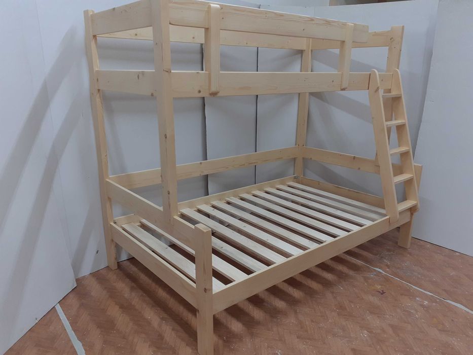 TRANSPORT GRATUIT.Pat etajat-supraetajat din lemn masiv.Cod 3016