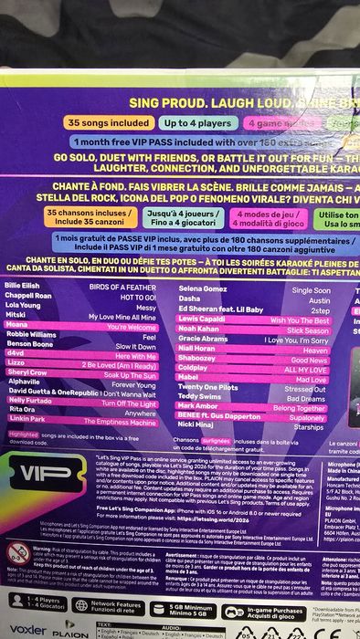 Pachet joc Let's sing 2026, microfon inclus, nou