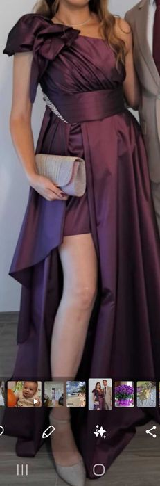 Rochie de nasa marimea 40 mov burgundy