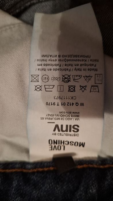 Blugi Moschino fara urme de uzura