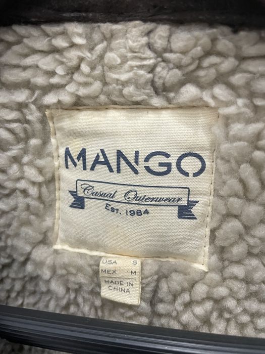 Бомбер Mango (иск. замша)